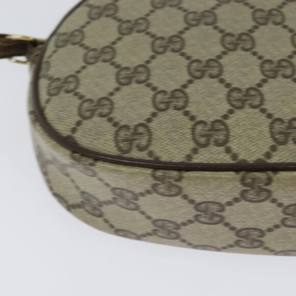 GUCCI GG Supreme Shoulder Bag PVC Beige Gold Auth 128434 - Picture 5 of 16
